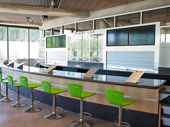 Indoor area with chairs