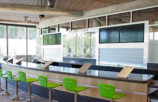 Indoor area with chairs