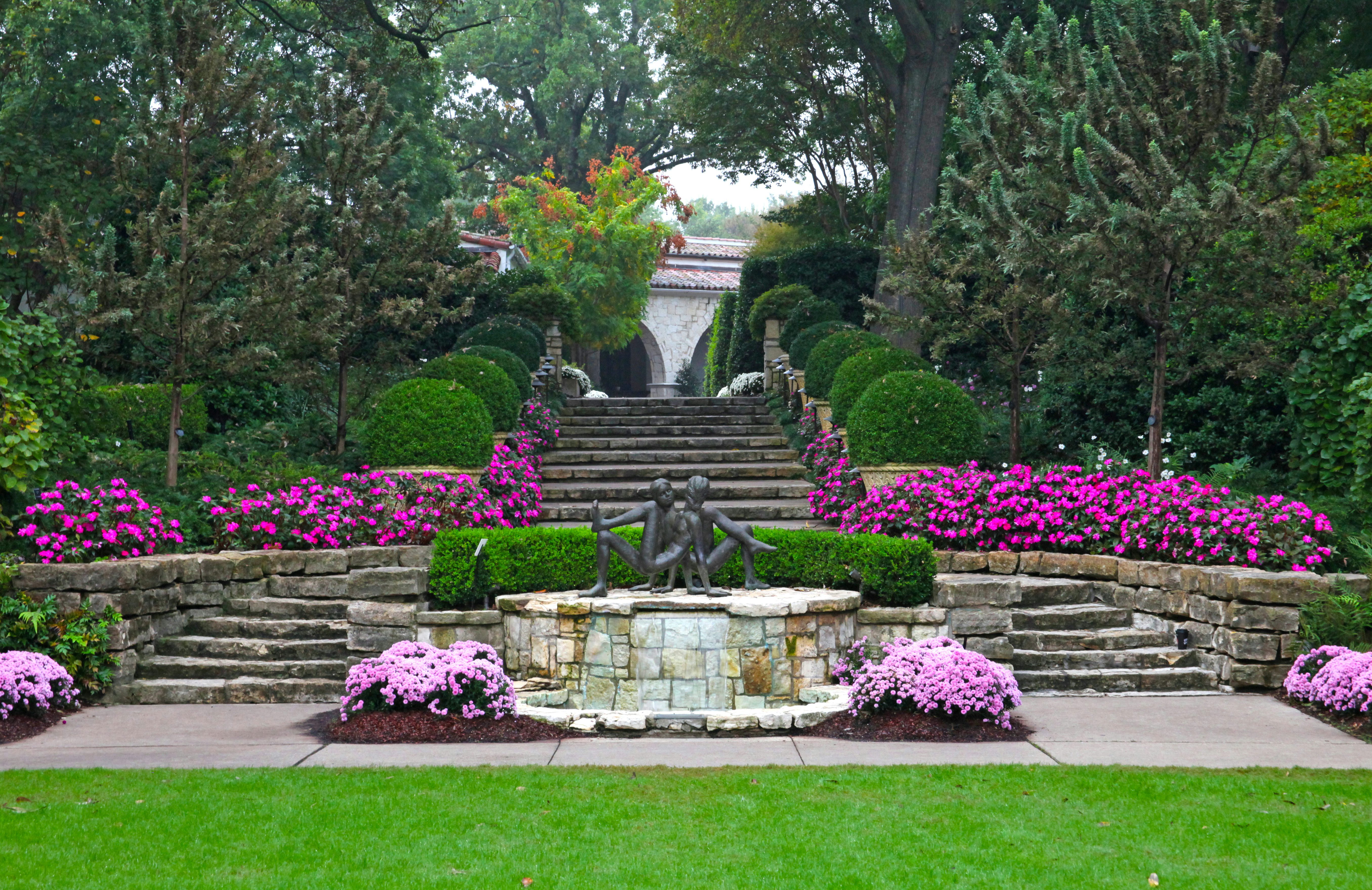 Summer Stairs of the Sunken Garden